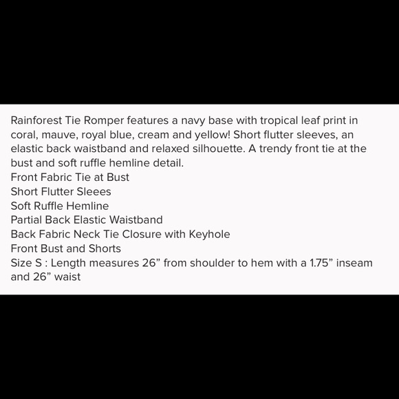 Vici Rainforest Tie Romper - Picture 3 of 5